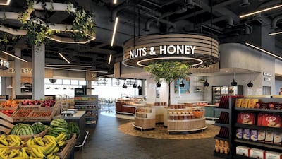 Inside Grandiose's food hall in Al Qana. Courtesy Al Qana