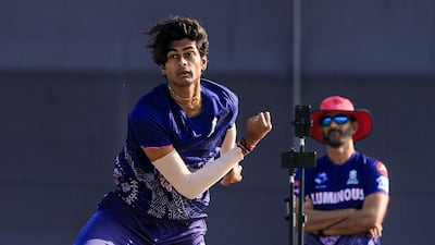 Leg-spinner Yash Raj Punja is the first UAE-born player to play in the IPL. Photo: Rajasthan Royals / Facebook