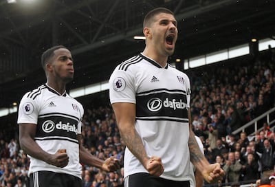 Aleksandar Mitrovic, right, has netted five league goals in six league games for Fulham since switching from Newcastle. Reuters