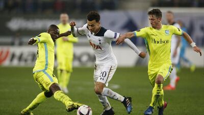 Dele Alli, centre, and Tottenham Hotspur make the short trip across London to play Fulham in the FA CUp fifth round on Sunday. Paul Childs / Reuters