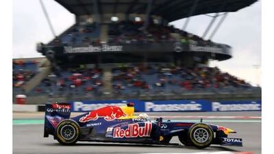 Sebastian Vettel, driving at the Nurburgring yesterday, believes retaining the grand prix make financial sense for the country.