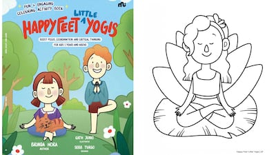 The book offers colouring, activities and simple affirmations. Photo: Rupa Publications