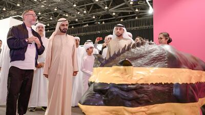 Sheikh Mohammed bin Rashid visited Art Dubai.