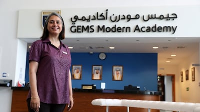 Nargish Khambatta, principal at Gems Modern Academy in Dubai. Pawan Singh / The National