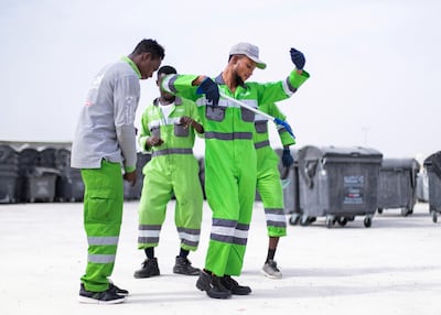 Lucky has delighted many people with his dancing. Reem Mohammed / The National