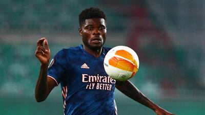 Thomas Partey made his full debut for Arsenal in Vienna. Reuters