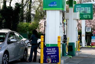 High fuel prices have led to calls for a windfall tax on energy companies in Britain. AFP