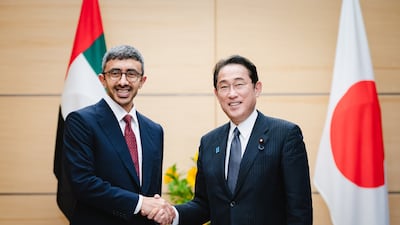 Sheikh Abdullah and Mr Kishida discussed a number of issues of mutual interest