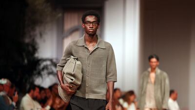 The Zegna spring/summer 2026 show took place in Dubai rather than Milan. Chris Whiteoak / The National