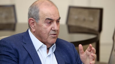 Iraq's former vice president and prime minister Ayad Allawi in 2018. Chris Whiteoak / The National