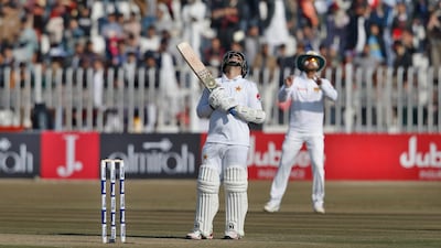 Abid Ali reached his century in the final session of the Rawalpindi Test on Sunday. AP