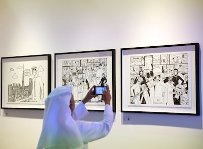 Luffy Lutfi: Emirati Manga will be on display until January 2. Chris Whiteoak / The National