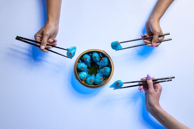 Hakkasan Abu Dhabi's Friday evening brunch includes dim sum. Photo: Hakkasan