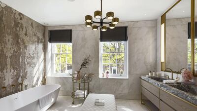 An exquisite seven bedroom family house on one of Kensington’s most coveted addresses which has been completely rebuilt and extended behind its original facade. Courtesy Knight Frank