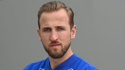 England's Harry Kane poses. Reuters