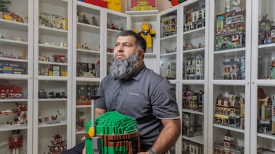 Hasan Jamal builds Lego sets and collects them in his home in Sharjah. All photos: Antonie Robertson / The National