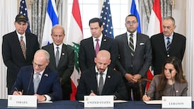 Israel, the US and Lebanon signed an agreement in Washington in late June. AFP