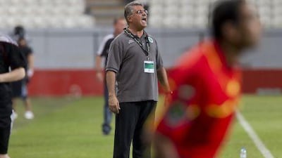 Al Shabab's coach Marcos Paqueta, centre, knows his side has a few chances at Asian Champions League play next season.