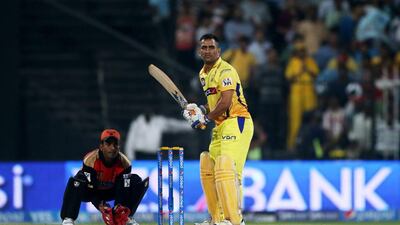 MS Dhoni will have the tough task of motivating the Chennai Super Kings to keep fighting. Pawan Singh / The National
