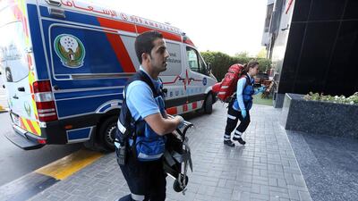 The National Ambulance Service in the Northern Emirates has expanded its fleet with 20 new ambulances. Pawan Singh / The National