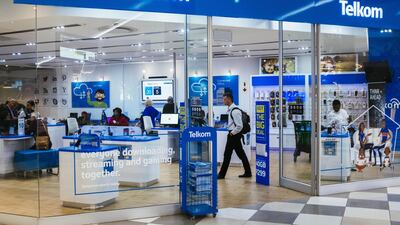 A phone store operated by Telkom in Pretoria, South Africa. Telkom is launching a life insurance business in order to diversify revenue streams. Bloomberg