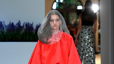 A look by Giambattista Valli Haute Couture. AFP