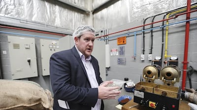 Rob Jones, managing director at Coffee Planet. Coffee Planet’s beans are imported from 22 countries, roasted and packed in its Jebel Ali warehouse, then distributed across the country and farther afield. Sarah Dea / The National