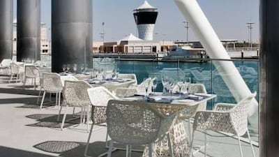 Nautilus, a seafood restaurant at the Yas Hotel, which overlooks the Yas Marina & Yacht Club in Abu Dhabi, has a decidedly minimalist decor that some may find a bit sterile.