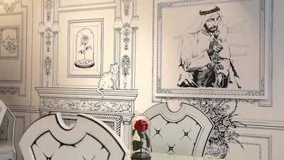 Inside the Forever Rose Cafe at Abu Dhabi's The Galleria Mall. Pawan Singh / The National