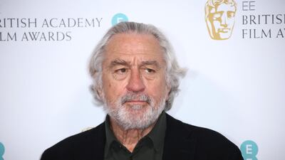 Robert De Niro attends the Bafta - EE British Academy Film Awards 2020 Nominees' Party at Kensington Palace on Saturday, February 1. AP