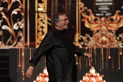 Actor Nassar on stage at IIFA Utsavam 2024 awards ceremony at Etihad Arena in Abu Dhabi. Photo: IIFA