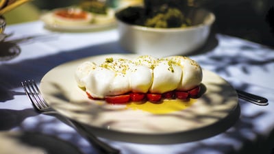 Burrata at Scalini