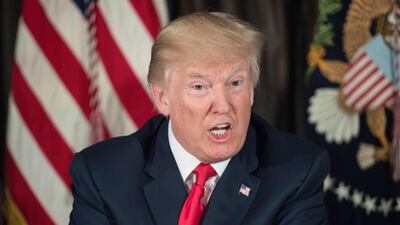 US president Donald Trump has been increasing pressure on Iran over compliance with the UN-endorsed deal to lift nuclear sanctions on Tehran. Nicholas Kamm / AFP / August 8, 2017