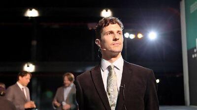 Dom Sagolla, a co-founder of Twitter, says the social networking platform is another extension of the internet. Fatima Al Marzooqi / The National