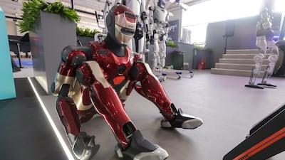 Robots at Abu Dhabi Autonomous Week at the Yas Marina Circuit. Victor Besa / The National