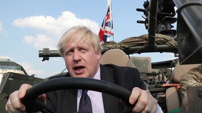 UK former Foreign Secretary Boris Johnson wrote that burqa-wearing women looked like "letter boxes". AP