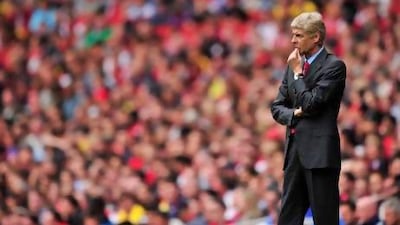 Arsenal's French manager Arsene Wenger was unhappy against Aston Villa.