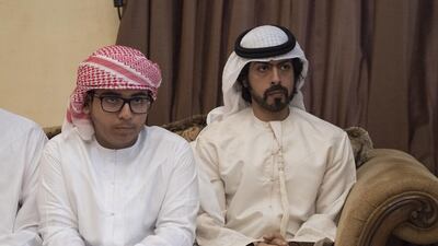 Sheikh Khalifa bin Tahnoon bin Mohamed Al Nahyan, offers condolences to the family of Juma Al Kaabi, the UAE Ambassador to Afghanistan, who died from injuries sustained in the Kandahar terrorist attack. Hamad Al Kaabi / Crown Prince Court - Abu Dhabi