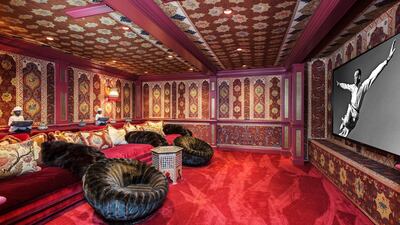 The home theatre features Turkish design elements. Courtesy Sotheby’s International Realty