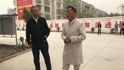 Mehmet Ahmeti, 30, is the deputy imam of Jestgama Mosque in Duolang District, which was renovated with fewer traditional Islamic features, such as domes. “Before construction, we asked for input from Muslims nearby and that is why we don’t have a dome,” he said.