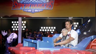 Josh and Axl Duhamel. Getty Images for Activision / AFP