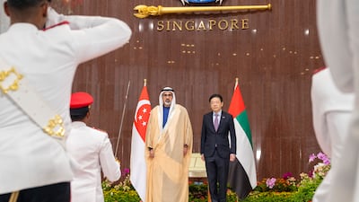 Sheikh Khaled with Mr Wong