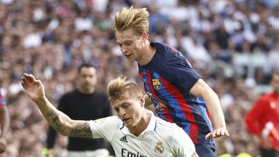 Frenkie de Jong – 6 Given the nod instead of Gavi, De Jong was given plenty of space to drive forward and create opportunities, with Real notably backing off and allowing the Dutchman to test Lunin in the first half. EPA