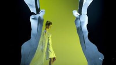 An ensemble from the house of Gattinoni Haute Couture at AltaRomAltaModa in Rome last month.