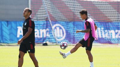Philippe Coutinho of Bayern Munich during training on Friday. Getty