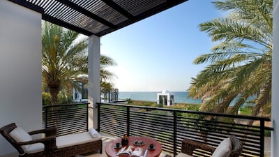 Several Deluxe Club Rooms at The Chedi Muscat also gained terraces, resulting in Deluxe Club Terrace Rooms. Courtesy GHM Hotels