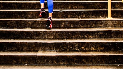 Ascending stairs is an effective form of exercise as it pits our weight against gravity Getty