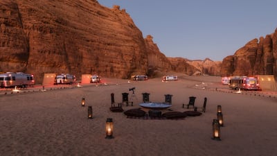 A fire pit with circular seating is the best location for stargazing.