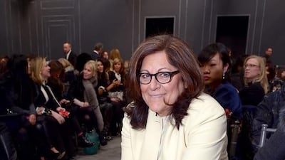 Fern Mallis, the founder of New York Fashion Week, attended the third season of Fashion Forward in Dubai. Michael Loccisano / Getty Images / AFP