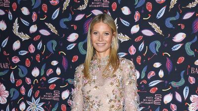 Gwyneth Paltrow, in Ralph & Russo, attends the Harper's Bazaar Exhibition as part of Paris Fashion Week at Musee des Arts Decoratifs on February 26, 2020 in Paris, France. Getty Images